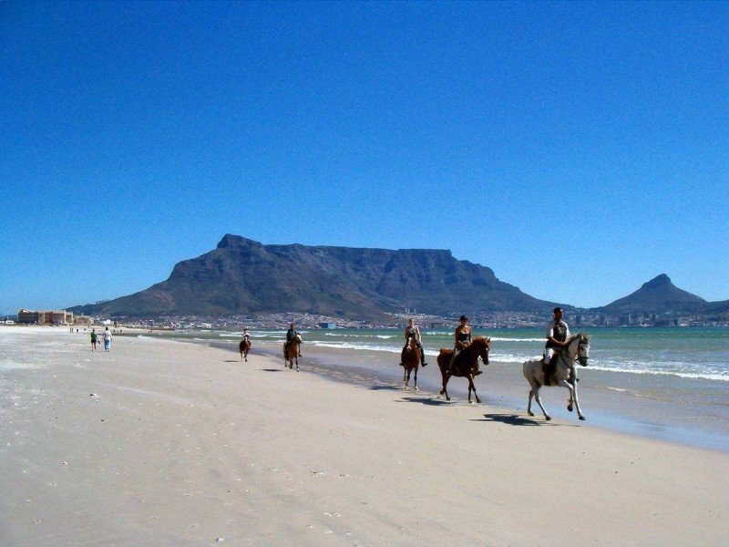 On the beach in Milnerton, where Robbie grew up