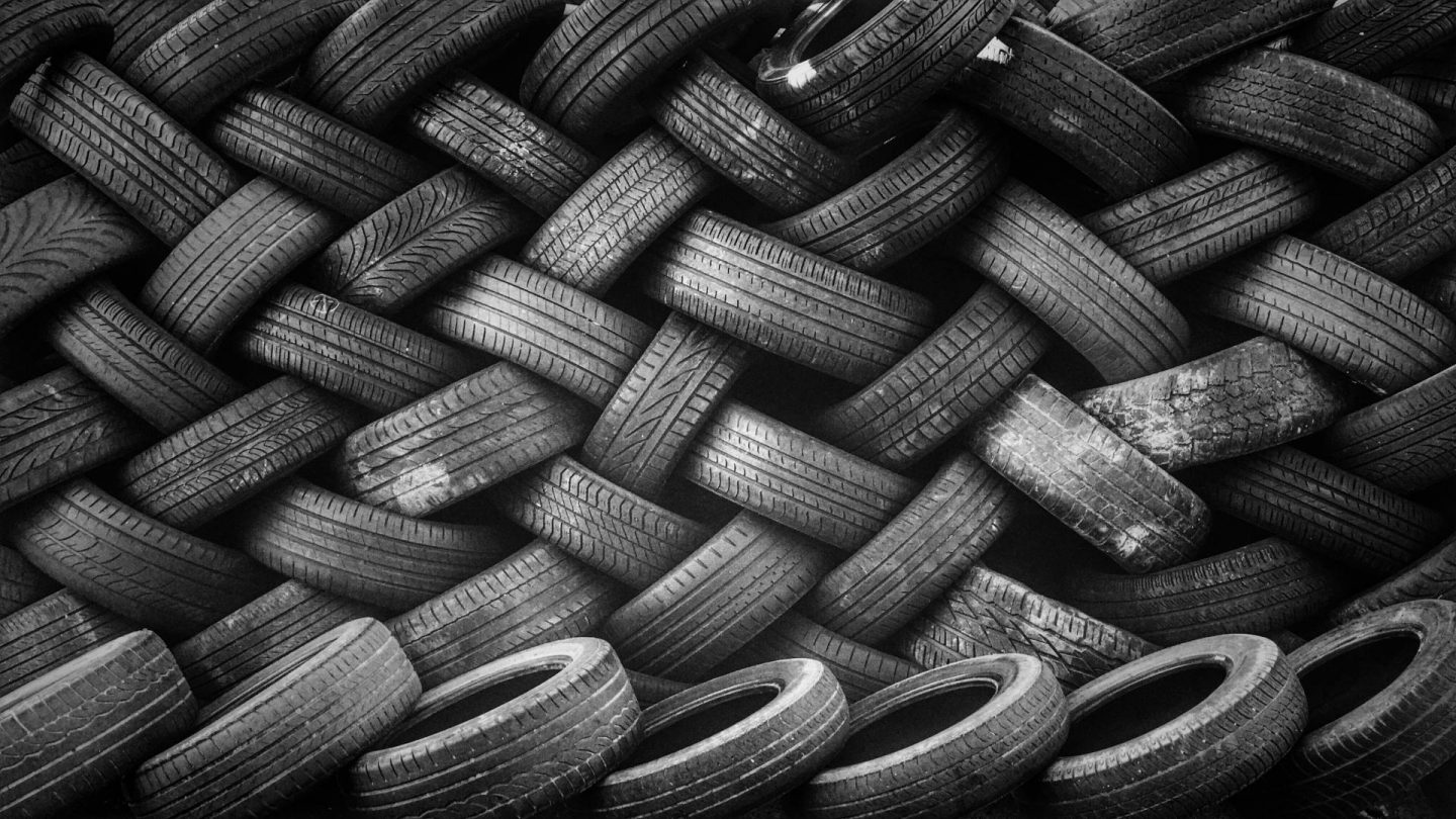 Pile of Used Tyres